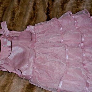 NWT Chaps Baby Girls' Pink 2-Piece Dress Bloomer Set 3 Months